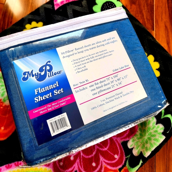 MY PILLOW Flannel Sheet Set - Twin XL (NWT) - Picture 2 of 5